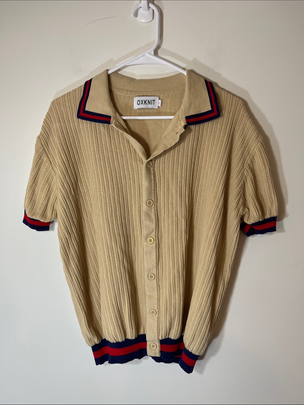 Oxknit 70’s style cardigan Large